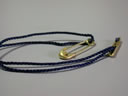 Polo 4' Navy Strap with Gold Safety Pin